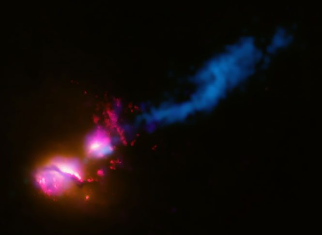 Real Life 'Death Star' 3C321 Fires At Neighboring Galaxy